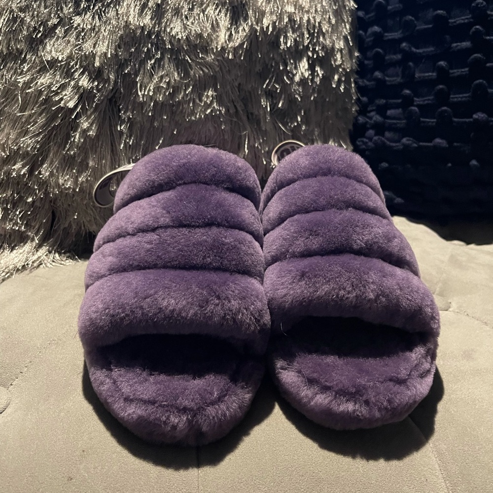 Purple ugg slides